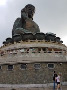 Tian Tan Buddha - Lantau Island Hong Kong – China- Lantau Island – China. Female solo traveller in Asia