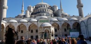 The Blue Mosque (Sultan Ahmet) - Istanbul Turkey. Female Solo travels in Mediterranean/Balkans