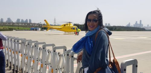 At theHhelipad Istanbul Turkey. About the Caribbean Solo Traveller