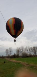Hot air balloon ride over Sofia Bulgaria