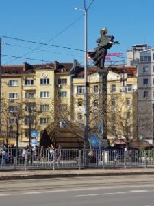 The Statue of Saint Sofia downtown - Sofia Bulgaria. Female Solo travels in Mediterranean/Balkans