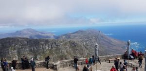 Views from on top Table Mountain – Cape Town South Africa. female solo traveller in Africa