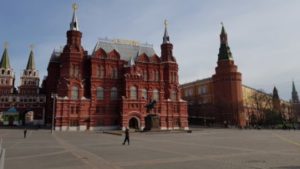 The Kremlin and the State Historical Museum -Moscow Russia. Female solo travels in Europe