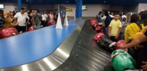 luggage carousel at - Jose Martin International airport Havana Cuba.