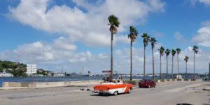 Classic 19th century cars in Havana Cuba.