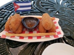 guide to a solo vacation in Havana Cuba, croquetas cuband food in cuba