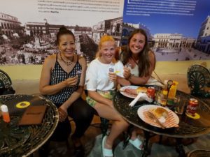 Ladies in Havana from Belgium and New Zealand (