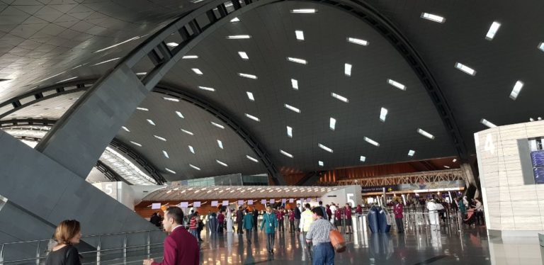 Hamad International Airport, Doha - Qatar Flying economy with Qatar Airways
