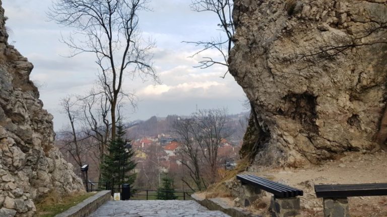view from Dracula's castle. Romania - Home of Bran “Dracula” Castle