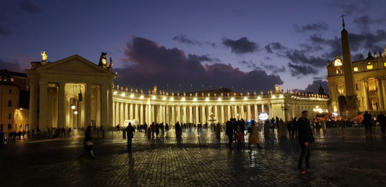 St. Peter's Basilica courtyard, Vatican City the smallest country in the world