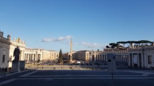 Pope's view from his Balcony Vatican City smallest country in the world