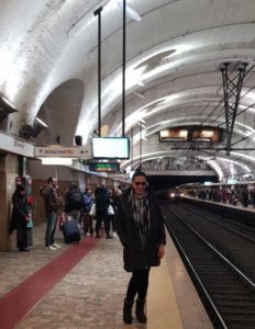 metro station Rome. Vatican City the smallest country in the world