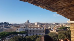 Overlooking the Vatican castle. Vatican City the smallest country in the world