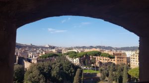 Lovely view from the Vatican castle, Vatican City the smallest country in the world