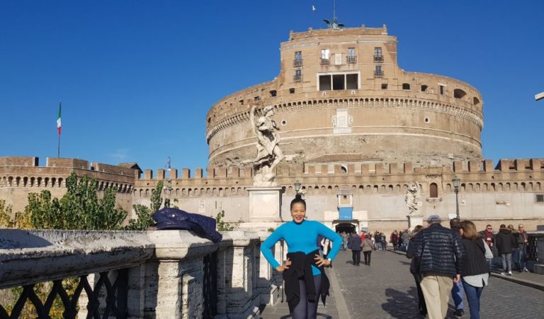 Saint Angelo Castle - Rome, Italy. Caribbean solo traveller