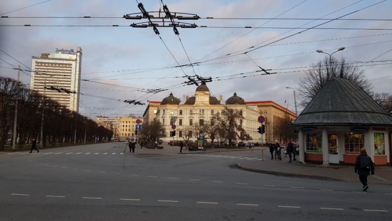 power lines for the street cars - Old Town