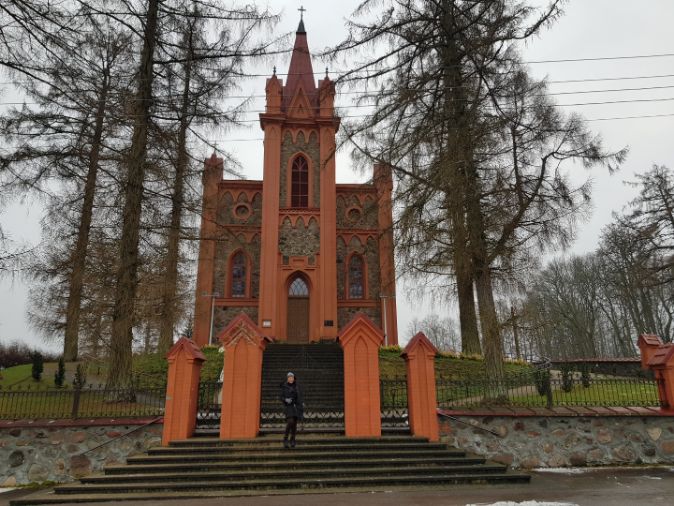 One of the Gothic red-bricked churches in Lithuania, (The country with its own smell - Lithuania)