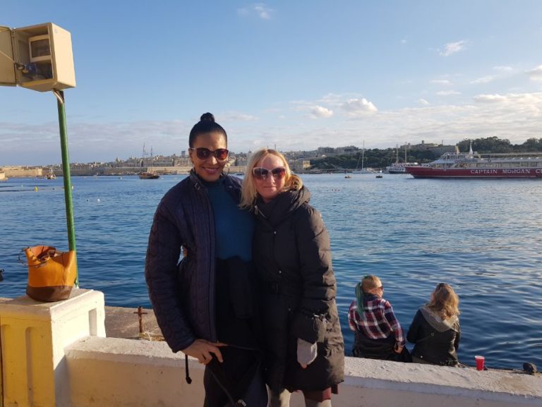 @ Sliema Waterfront (with lovely Scottish Lady)