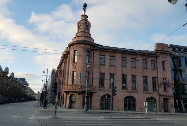 Gediminas Avenue’s beautiful buildings (The only country with its on scent - Lithuania)