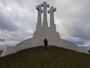 The Hill of Three Crosses On the top of the Gediminas Castle Tower over-looking Vilnius.. (The only country with its on scent - Lithuania)