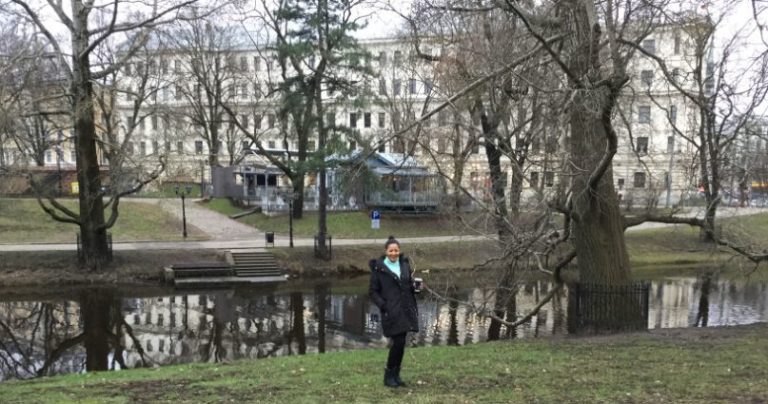 The Bastejkalna Park and the Riga city canal (Pilsetas kanals), Riga the Art Nouveau city of Latvia