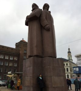 Latvian Riflemen Monument @ Latvian Shooters Square Riga the Art Nouveau city of Latvia