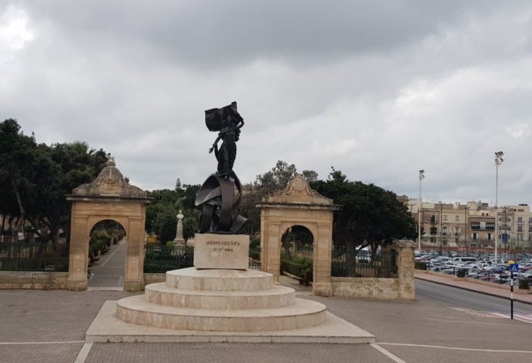 Independence Statue/Independence Square – Valletta, Malta - where Europe meets the Caribbean