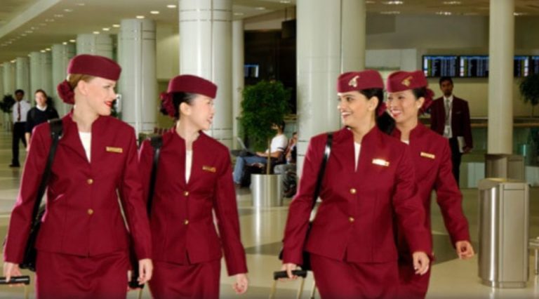 Qatar Airways Air Stewardess' Uniforms