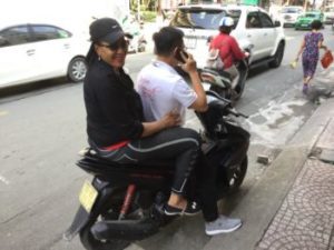 Motor bike Taxi in Ho Chi Minh City Vietnam