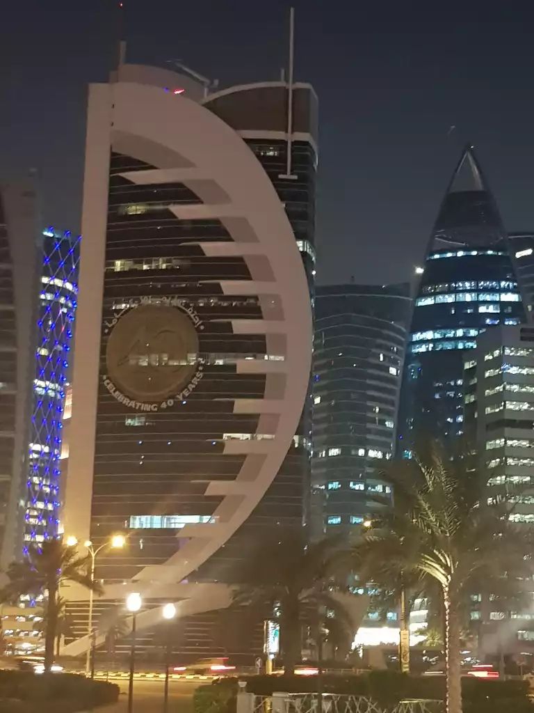 Iconic skyline buildings - Doha Qatar, Female Solo travelller in Doha