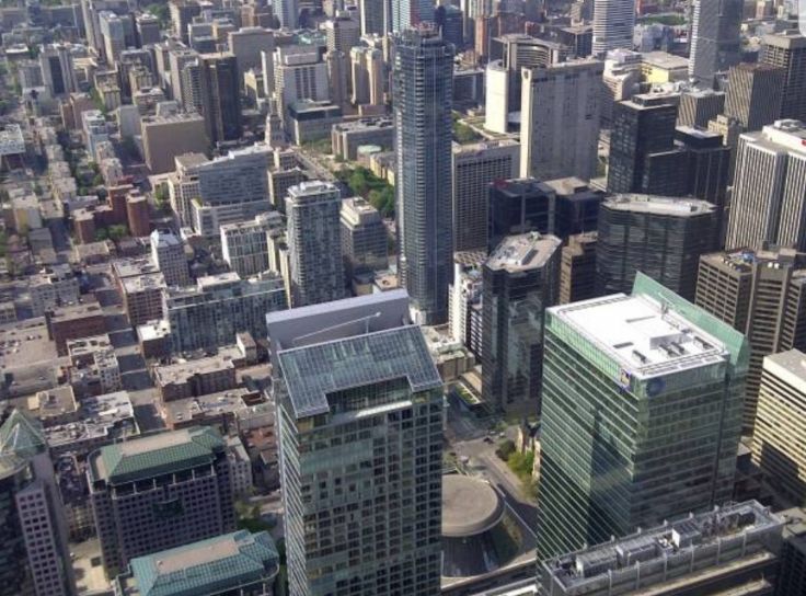 A view of downtown Toronto, Canada from the CN Tower. 21 friendliest people and countries to visit
