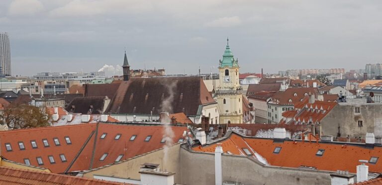 A view of the city from the top of Michael’s Tower