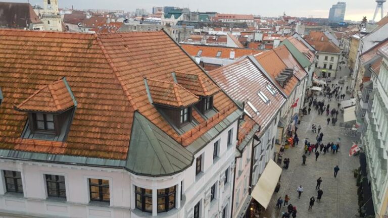 A view of the city from the top of Michael’s Tower