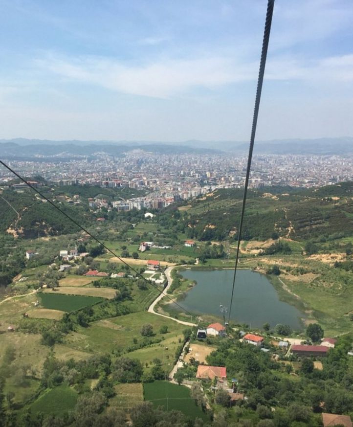 A view of the city of Tirana from the Dajti Exspres Cable car. 21 friendliest people and countries to visit