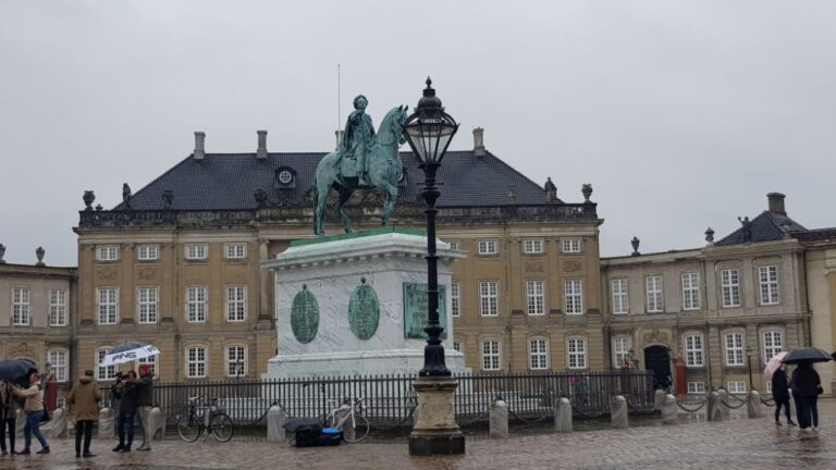 Denmark the land of the Vikings. Amalienborg (the Palace of the queen)