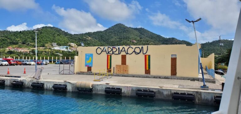 Arriving at Carriacou port. Grenada, , the Spice Isle of the Caribbean