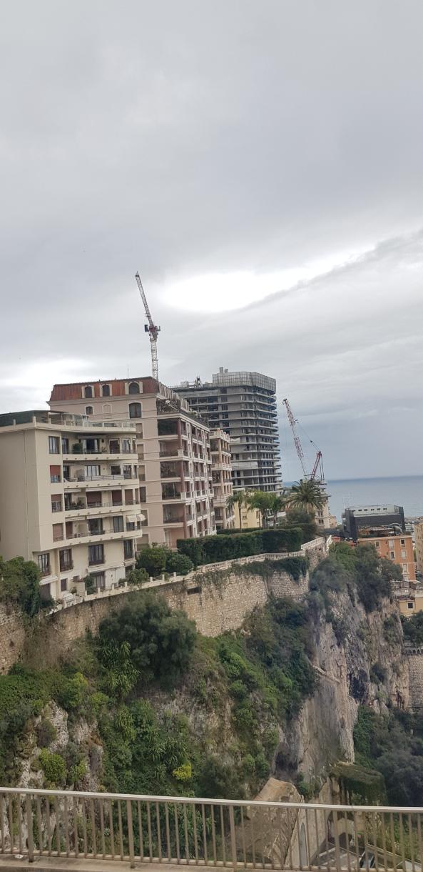 Arriving in Monte Carlo by bus. Monaco, the second-smallest country on earth.