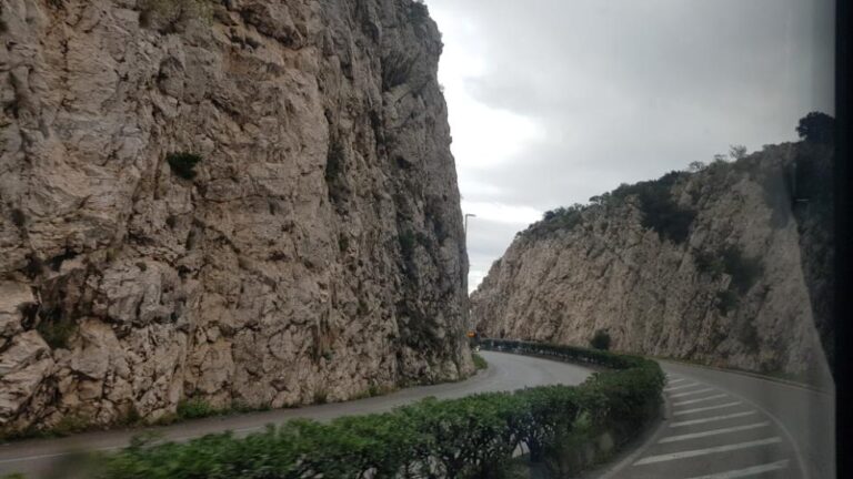 Arriving in Monte Carlo by bus. Monaco, the second-smallest country on earth.