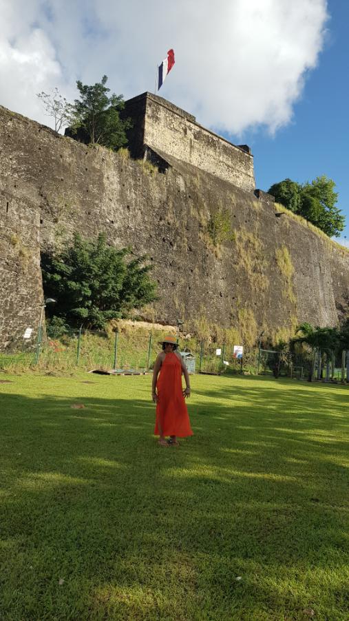 Beautiful Fort-St.-Louis. Martinique, the Caribbean Island of Flowers