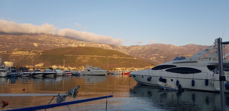 Budva harbour. Montenegro the land of the black mountains