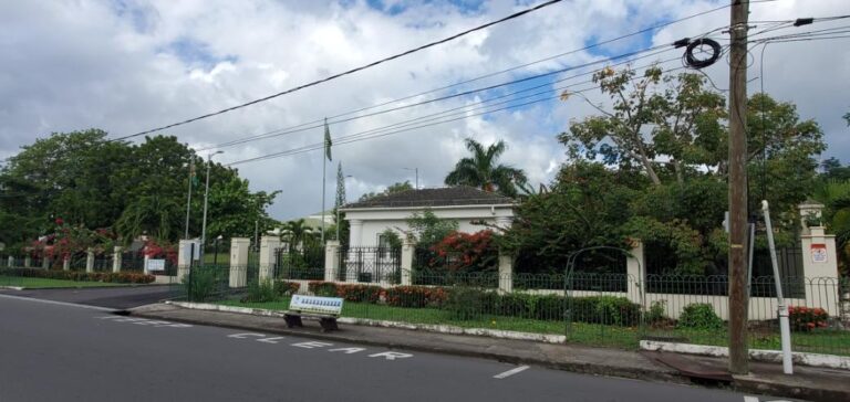 The resident of Dominica's President . Dominica, the Nature Island of the Caribbean.
