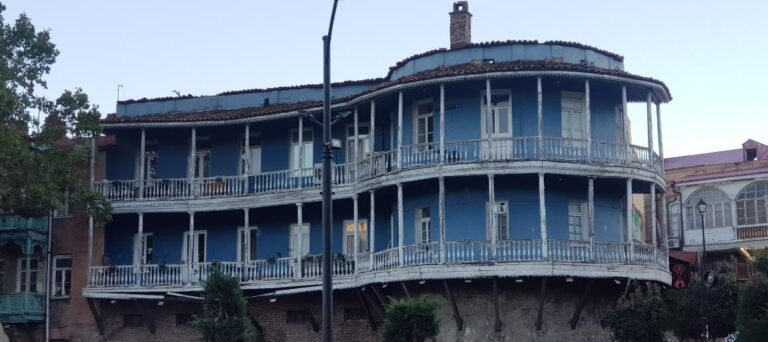 Buildings in downtown Tbilisi. Georgia, the mystical transcontinental nation