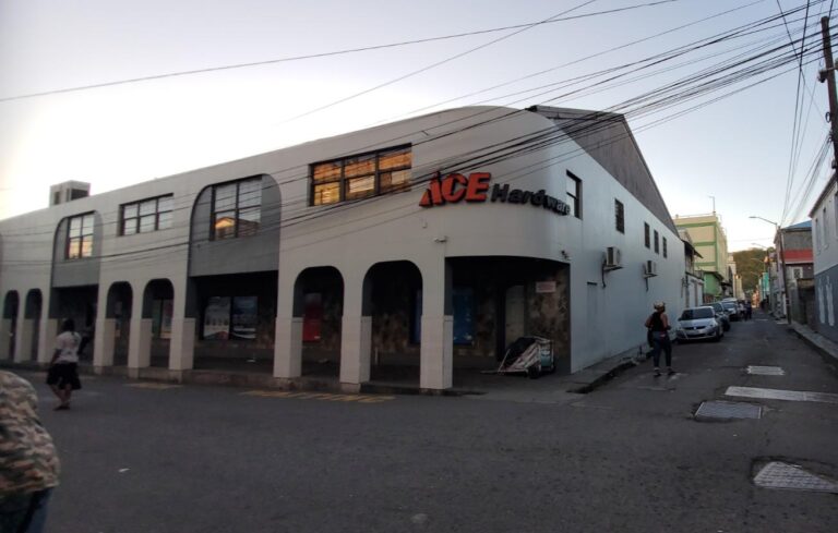 Buildings with arches in the capital city – Kingstown. St. Vincent and the Grenadines the Gem of the Antilles