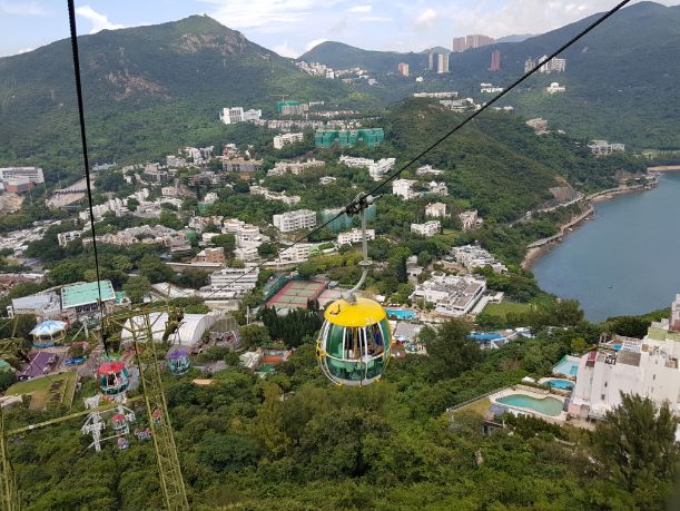Cable cars at Ocean Park. 12 must see bucket list countries
