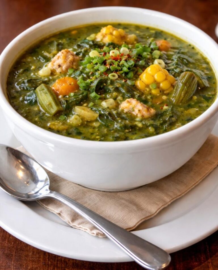 Callaloo Soup (National dish.). Dominica, the Nature Island of the Caribbean.
