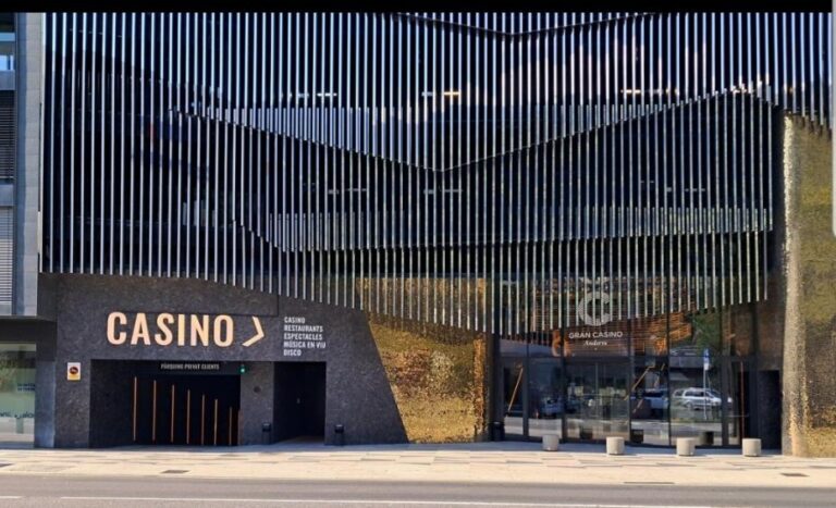 Casino for entertainment in Andorra La Vella. Andorra, the country of the Pyrenees