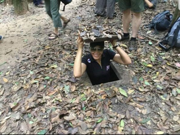 Cu Chi Tunnels - one of the man holes used in the Vietnam war12 must see bucket list countries .