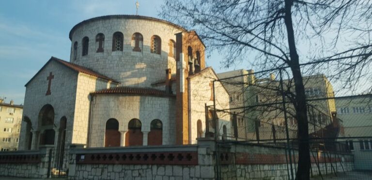 Church of the Transfiguration of the Lord. solo traveller in Sarajevo, Bosnia and Herzegovina.
