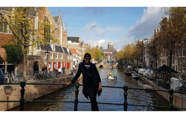 CoraDexplorer @ the canals in Amsterdam. Amsterdam home to the Red Light District