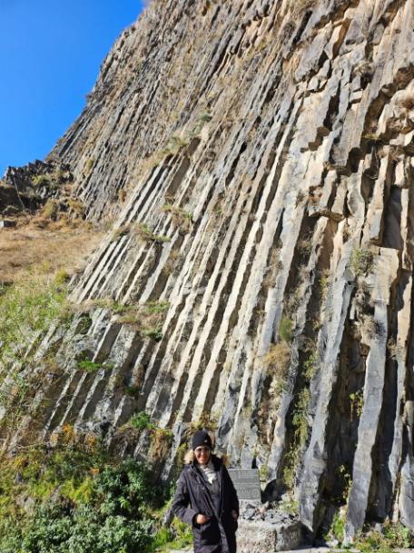 CoraDexplorer at the Garni Gorge and Symphony of Stones. Armenia, the first country to accept Christianity